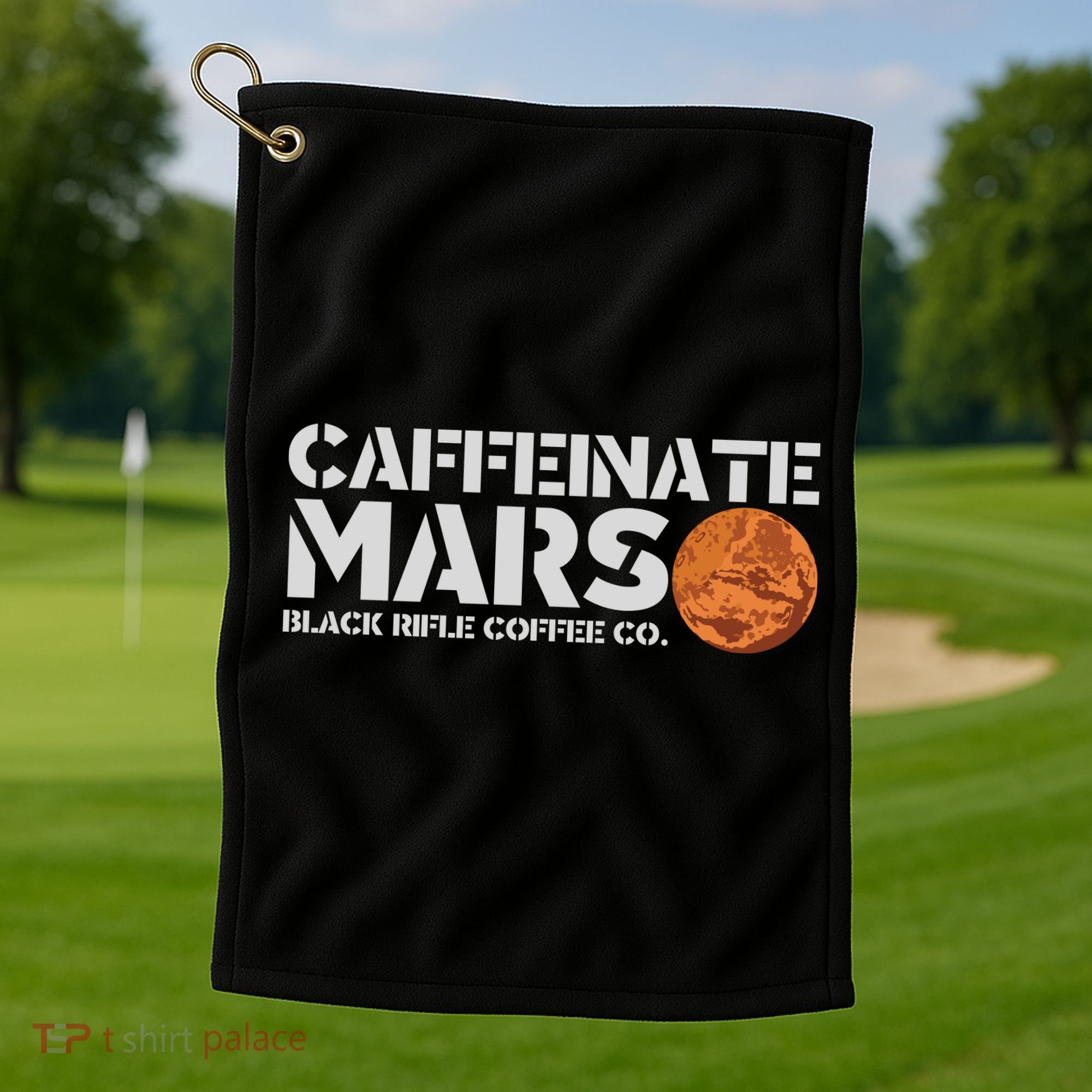 Caffeinate Mars Black Rifle Coffee Co. Golf Towel