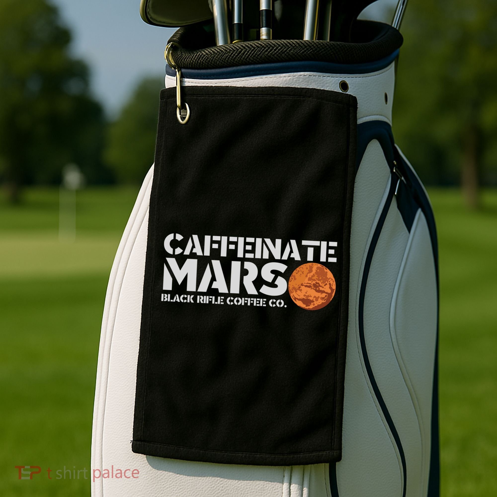 Caffeinate Mars Black Rifle Coffee Co. Golf Towel