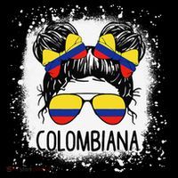 Colombian Messy Bun Patriotic Colombia Pride Coffee Mug thumb 5