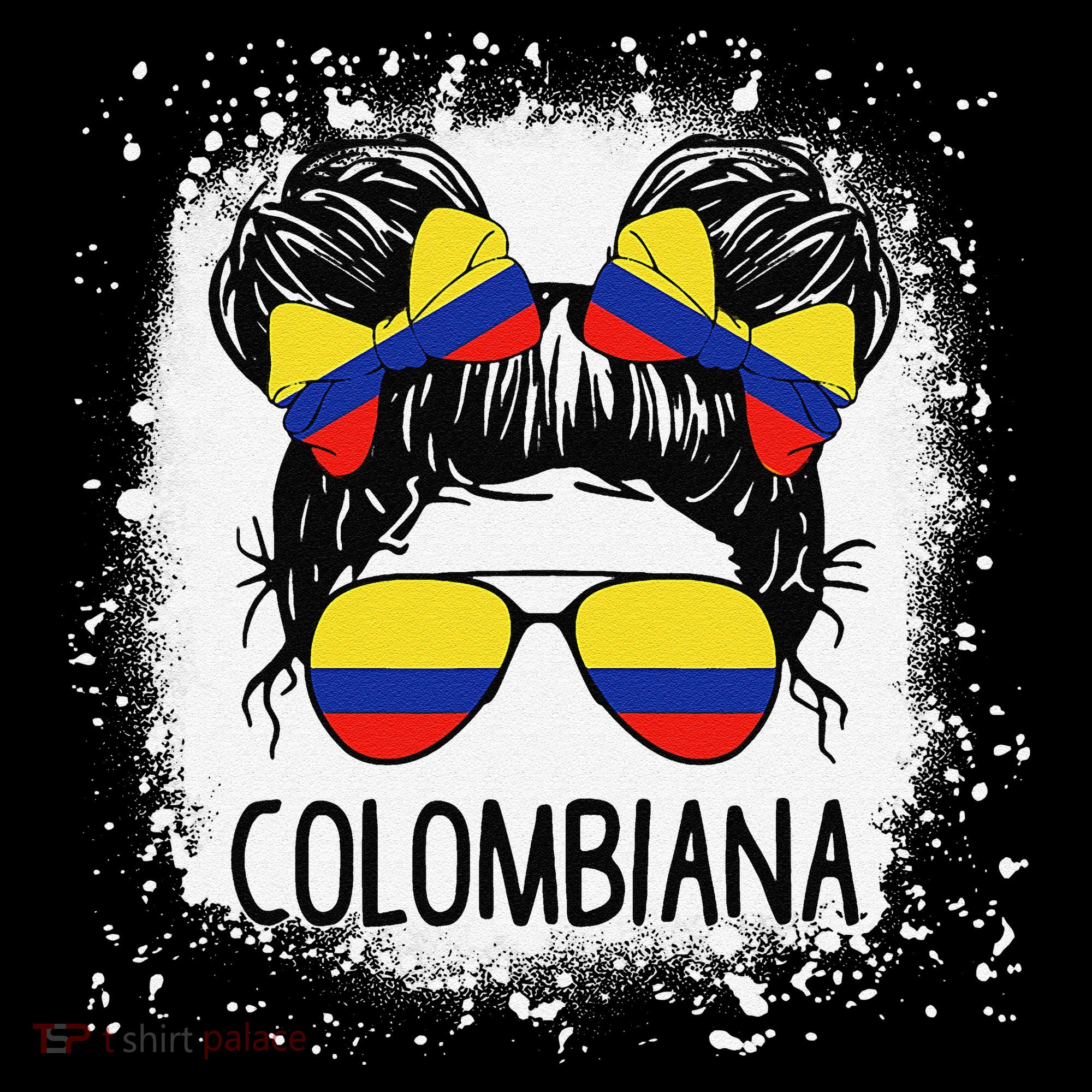 Colombian Messy Bun Patriotic Colombia Pride Coffee Mug