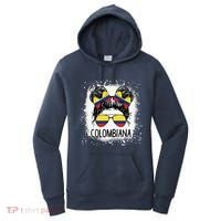 Colombian Messy Bun Patriotic Colombia Pride Women's Hoodie thumb 0