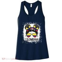 Colombian Messy Bun Patriotic Colombia Pride Women's Tank Top thumb 0
