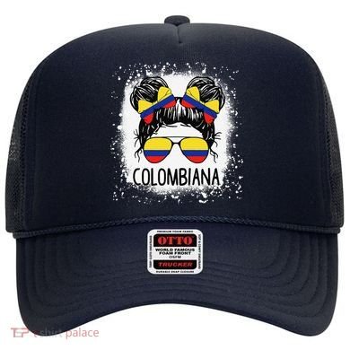 Colombian Messy Bun Patriotic Colombia Pride Hat