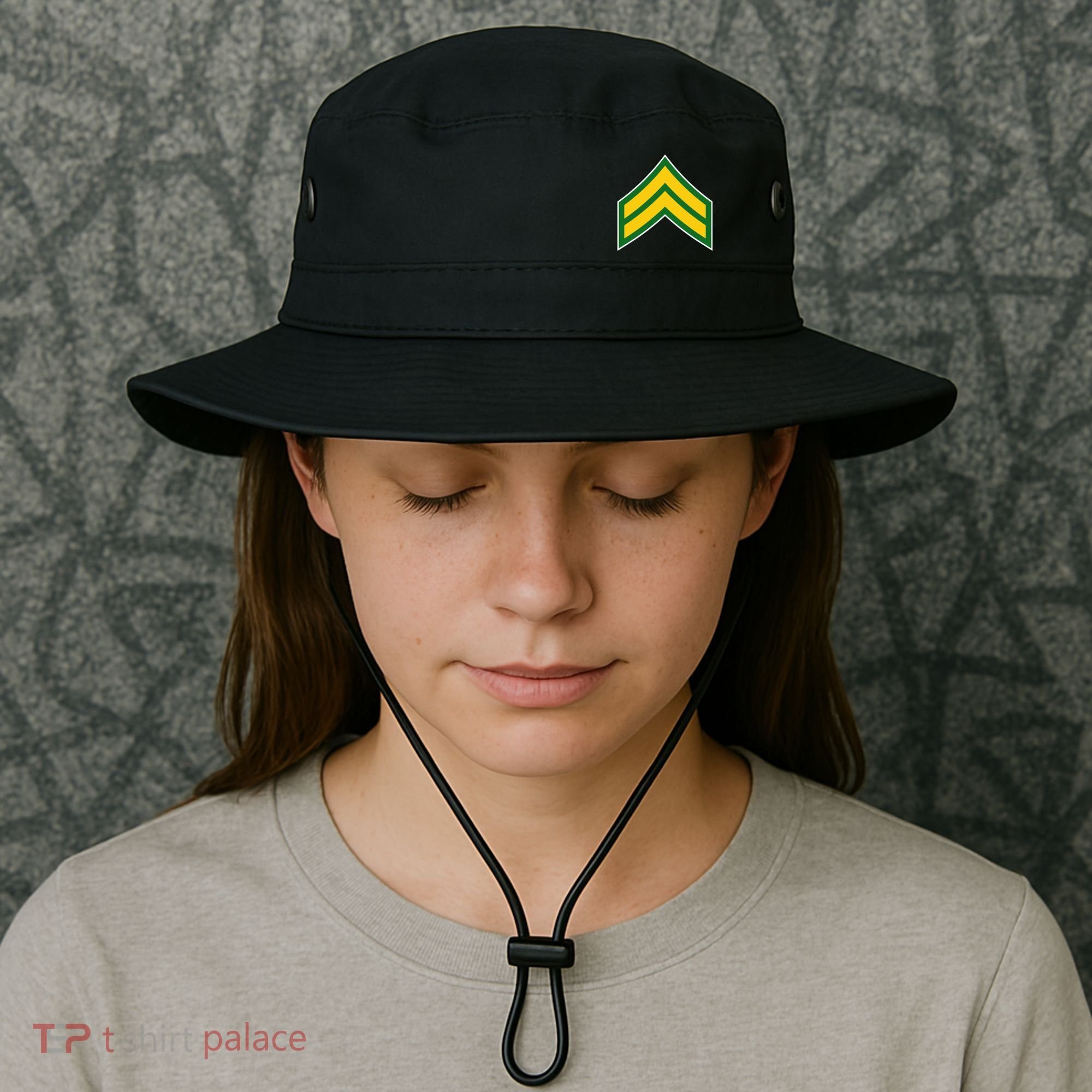 Corporal Military Badge Bucket Hat