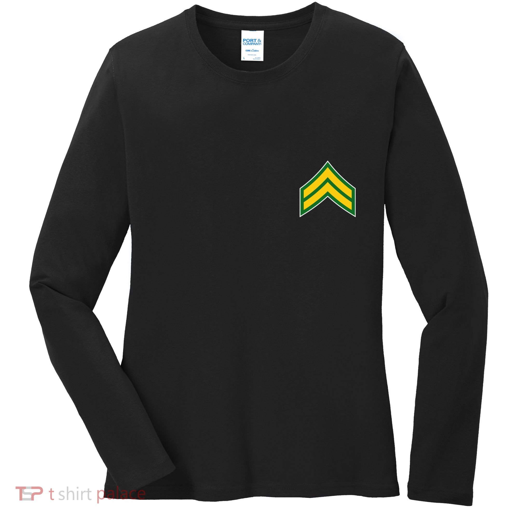 Corporal Military Badge Women's Long Sleeve Shirt