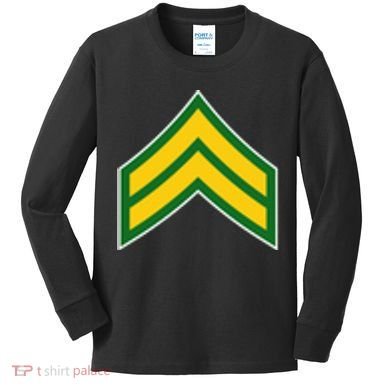 Corporal Military Badge Kids Long Sleeve Shirt