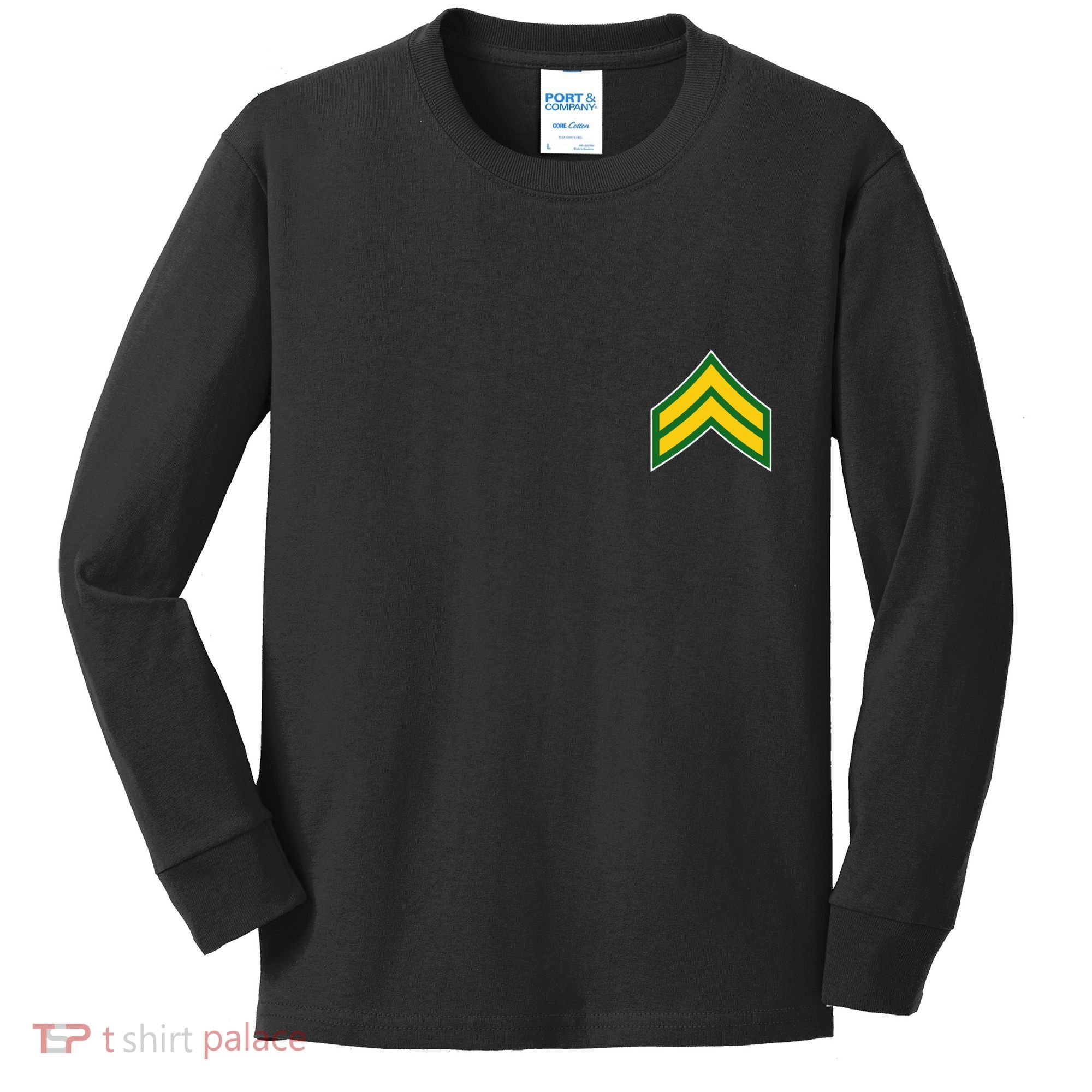 Corporal Military Badge Kids Long Sleeve Shirt