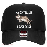 Cute My Cat Clothing My Cat Rules I Just Exist Hat thumb 0