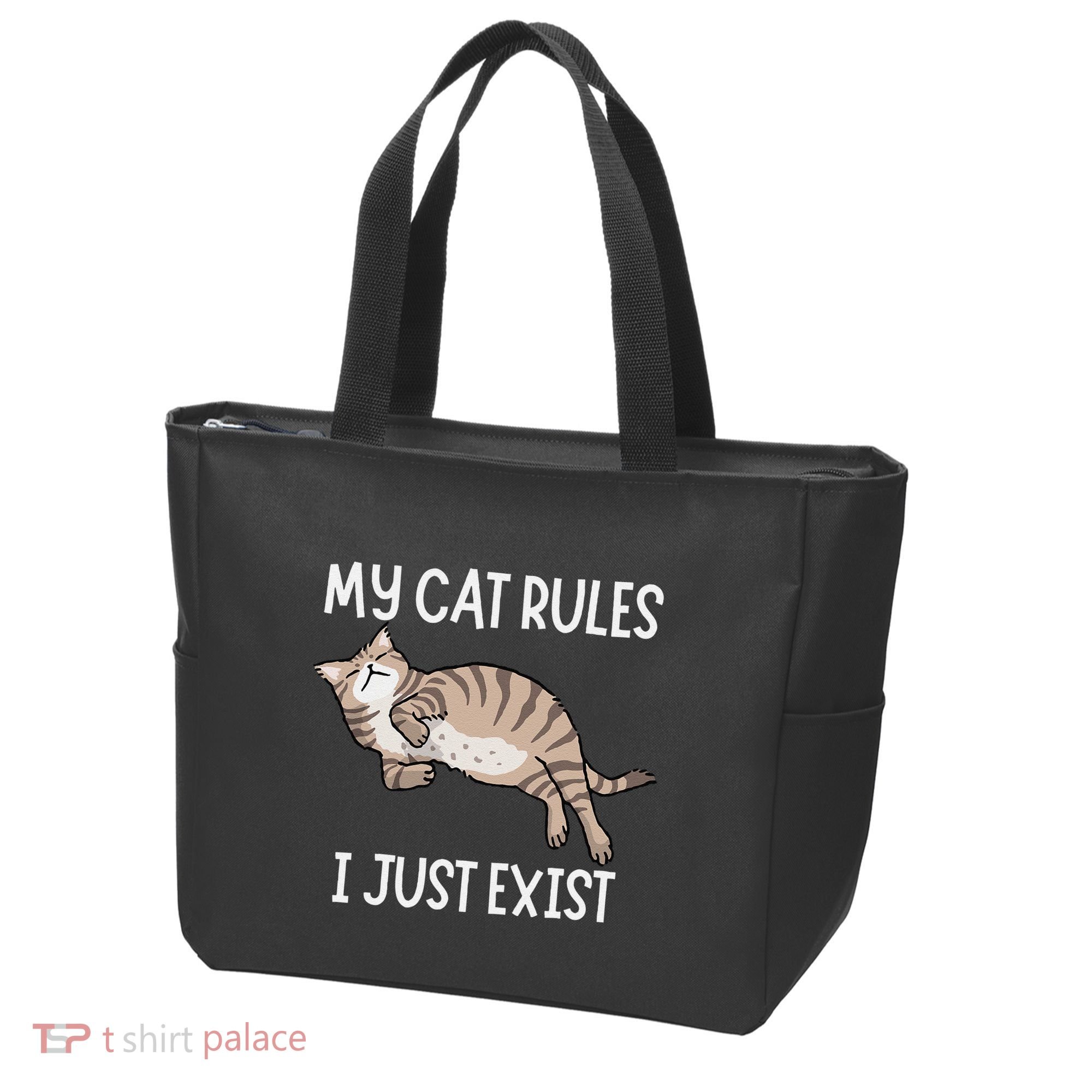 Cute My Cat Clothing My Cat Rules I Just Exist Tote Bag