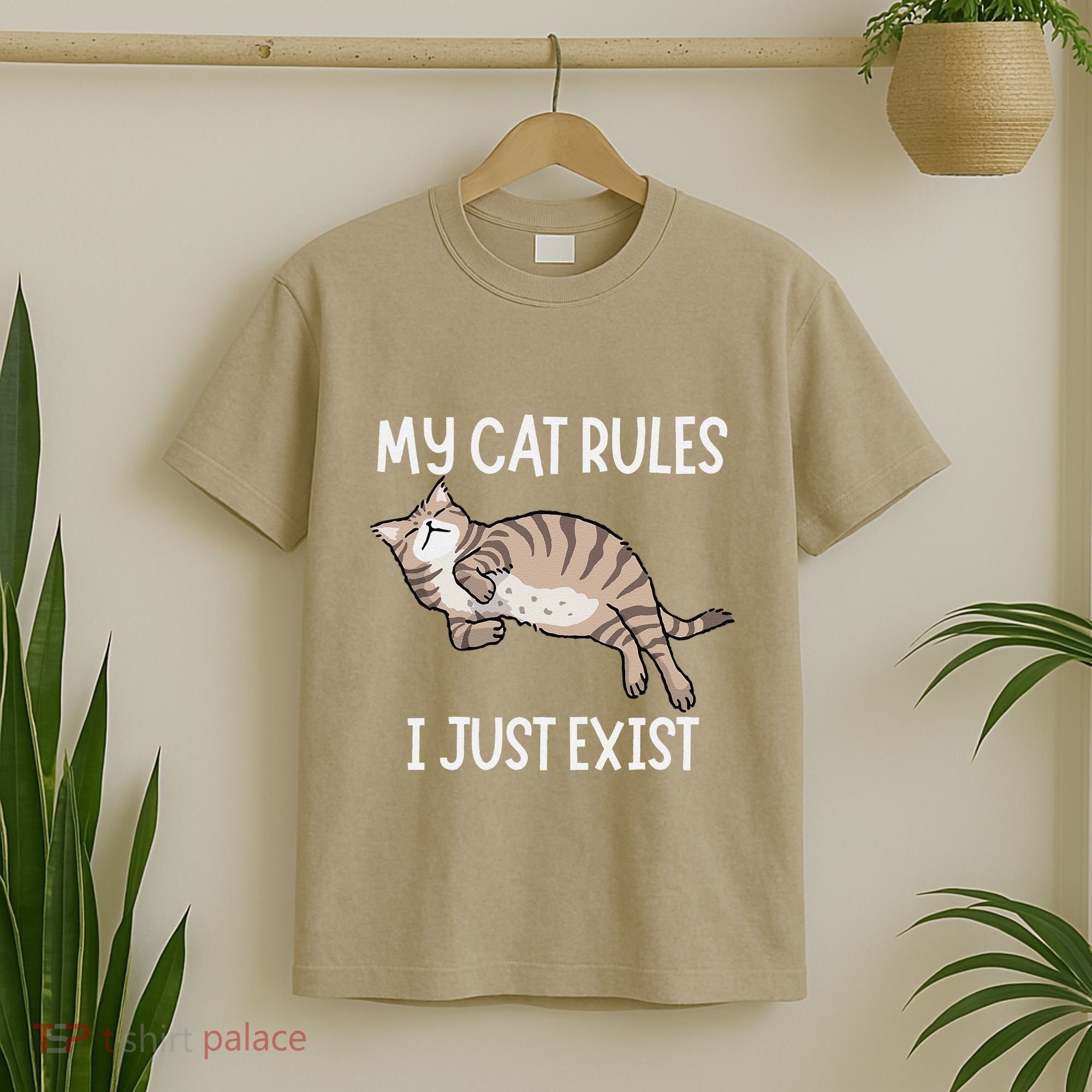 Cute My Cat Clothing My Cat Rules I Just Exist T-Shirt