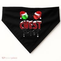 Christmas Matching Couple Family Chestnuts USA-Made Doggie Bandana thumb 0