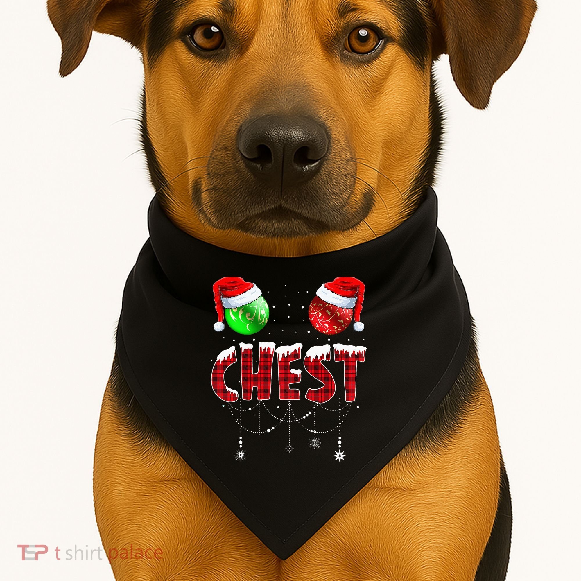 Christmas Matching Couple Family Chestnuts USA-Made Doggie Bandana