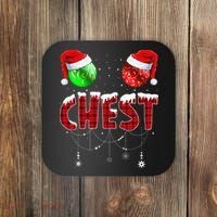 Christmas Matching Couple Family Chestnuts Coaster thumb 0
