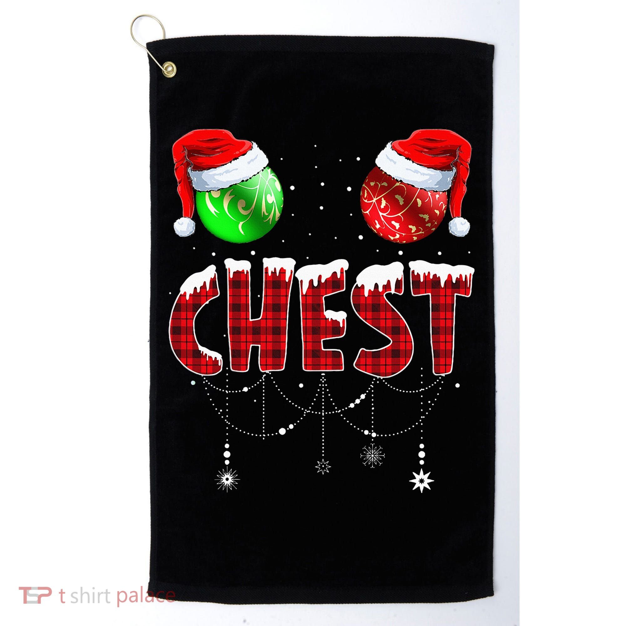 Christmas Matching Couple Family Chestnuts Golf Towel