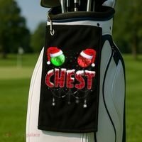 Christmas Matching Couple Family Chestnuts Golf Towel thumb 2
