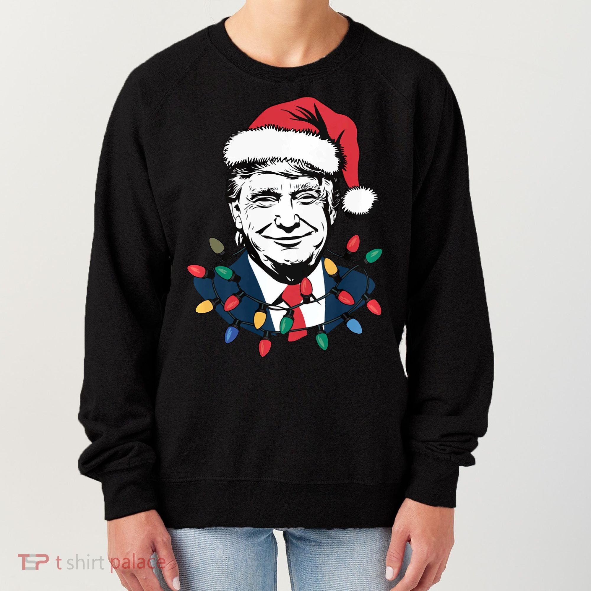 Christmas Maga Christmas Trump Funny Women's Sweatshirt