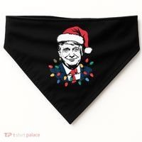 Christmas Maga Christmas Trump Funny USA-Made Doggie Bandana thumb 0