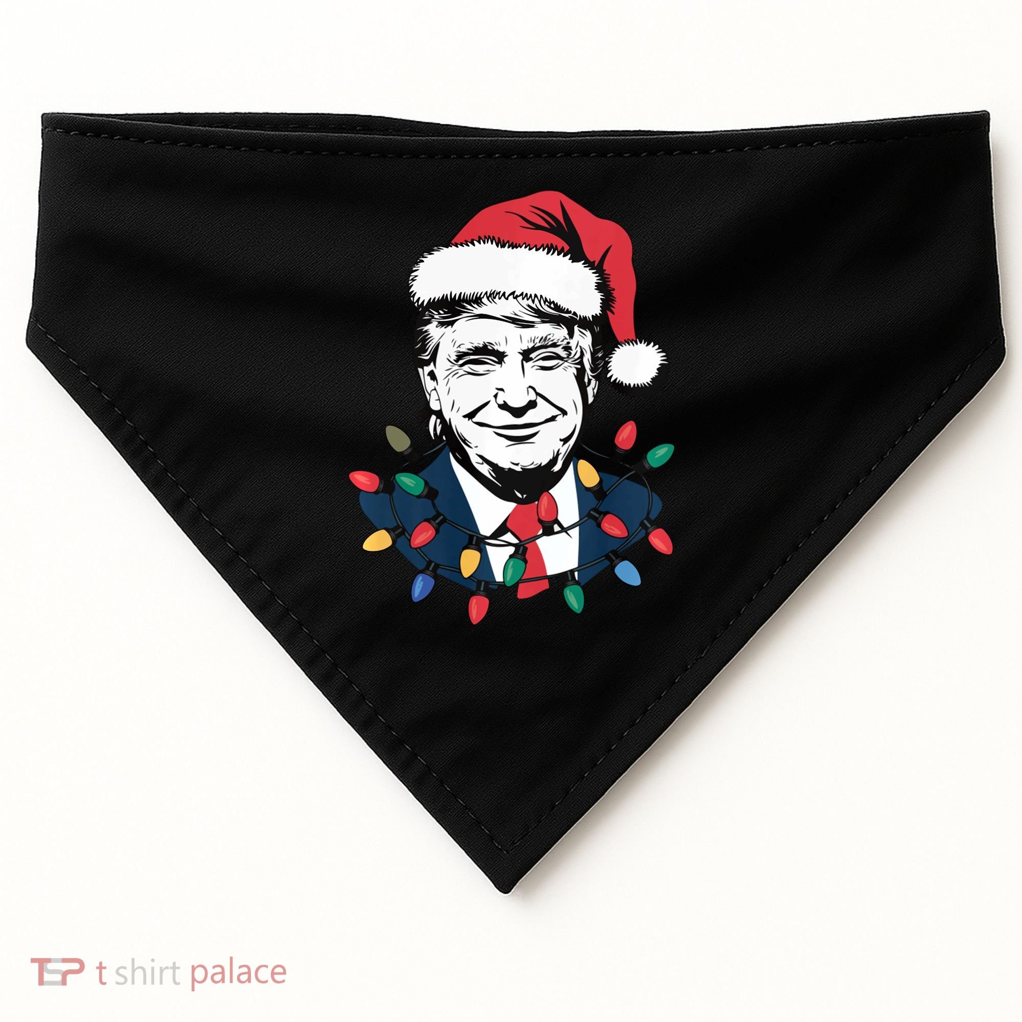 Christmas Maga Christmas Trump Funny USA-Made Doggie Bandana