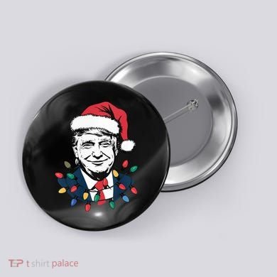 Christmas Maga Christmas Trump Funny Button
