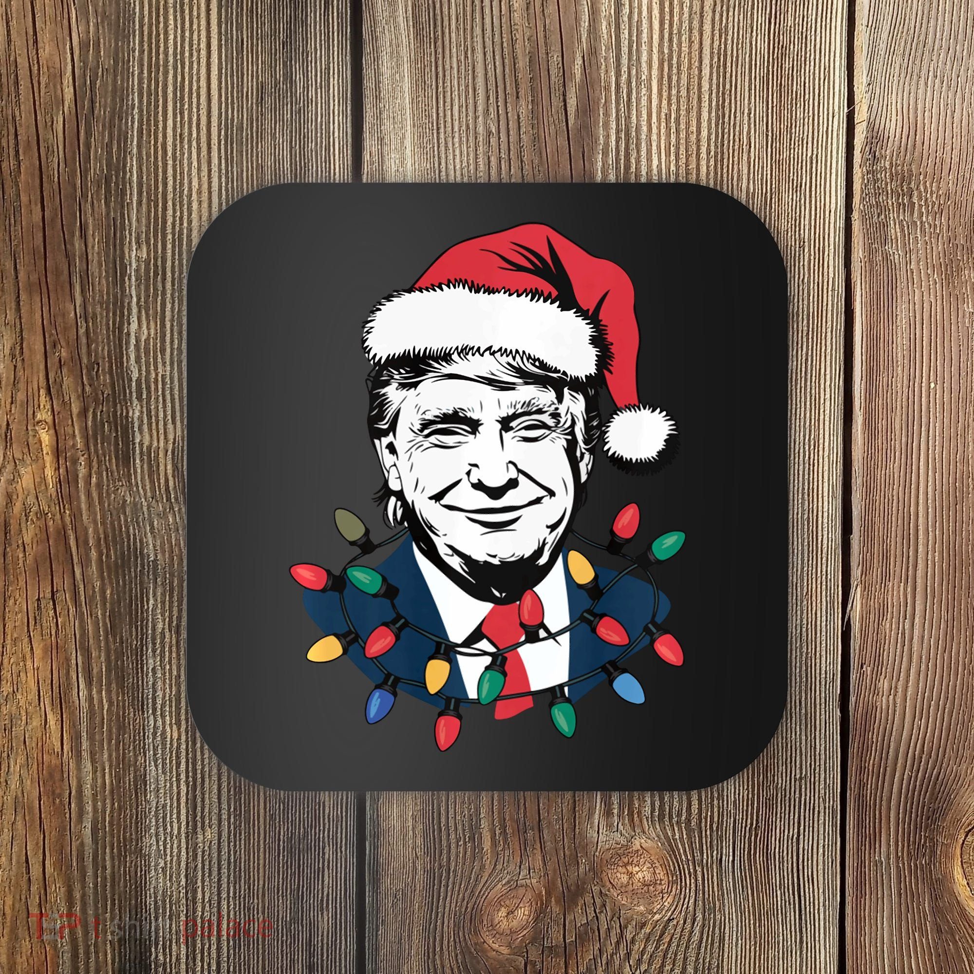 Christmas Maga Christmas Trump Funny Coaster