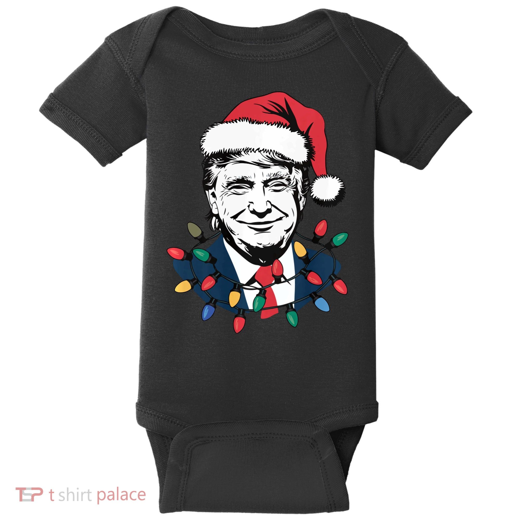 Christmas Maga Christmas Trump Funny Baby Bodysuit