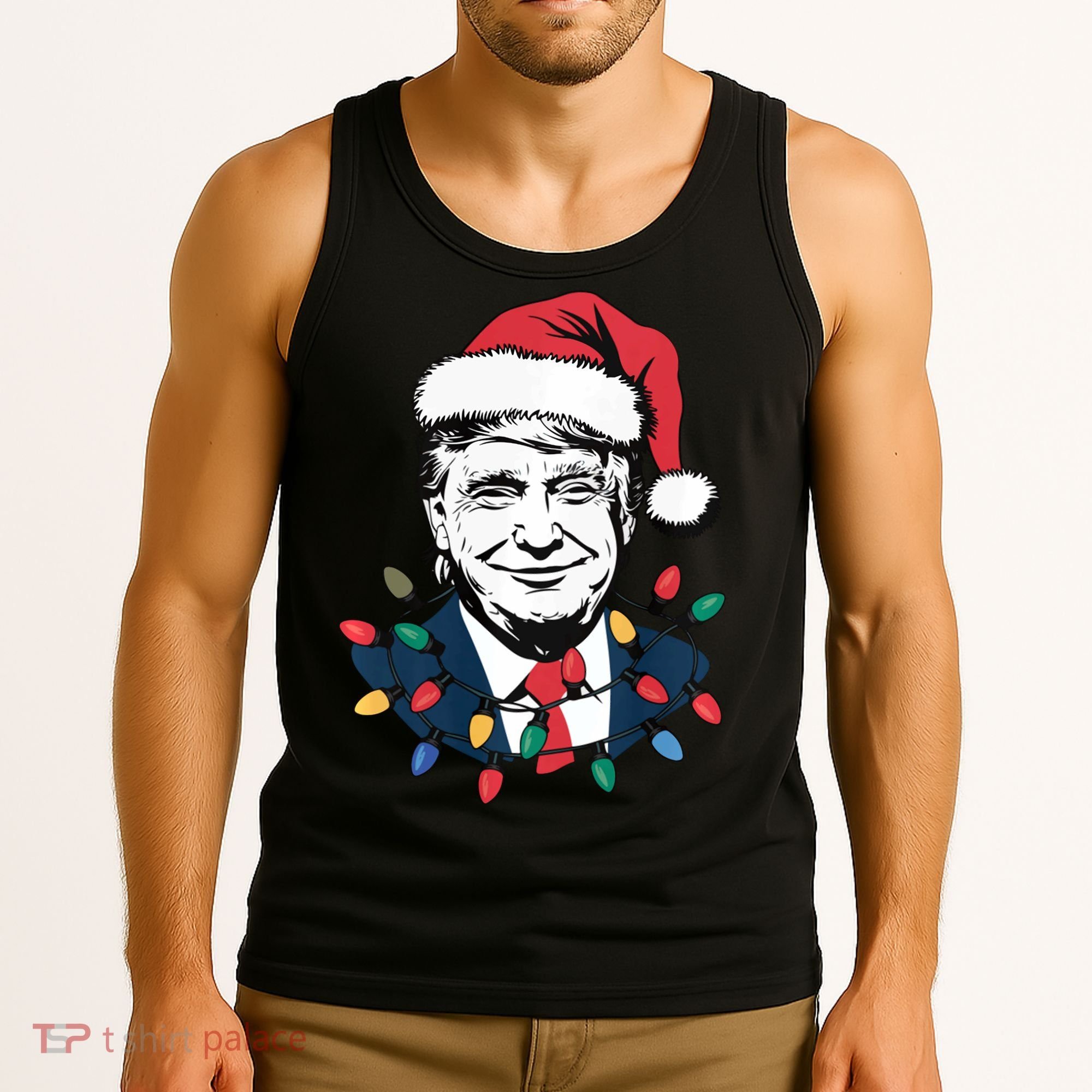 Christmas Maga Christmas Trump Funny Tank Top