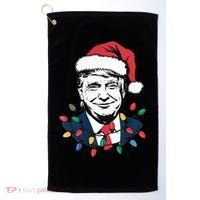 Christmas Maga Christmas Trump Funny Golf Towel thumb 0