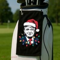 Christmas Maga Christmas Trump Funny Golf Towel thumb 2