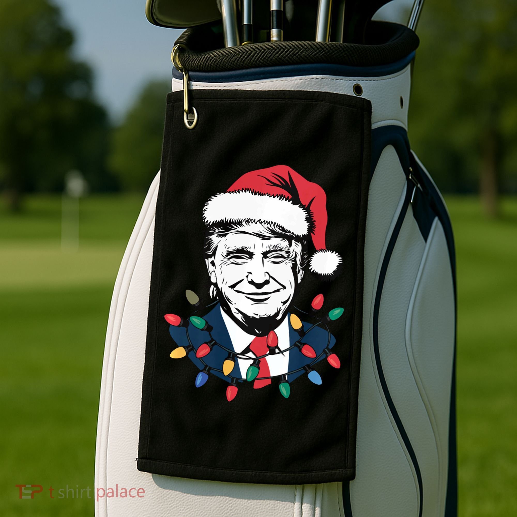 Christmas Maga Christmas Trump Funny Golf Towel