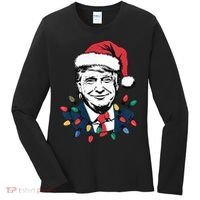 Christmas Maga Christmas Trump Funny Women's Long Sleeve Shirt thumb 0