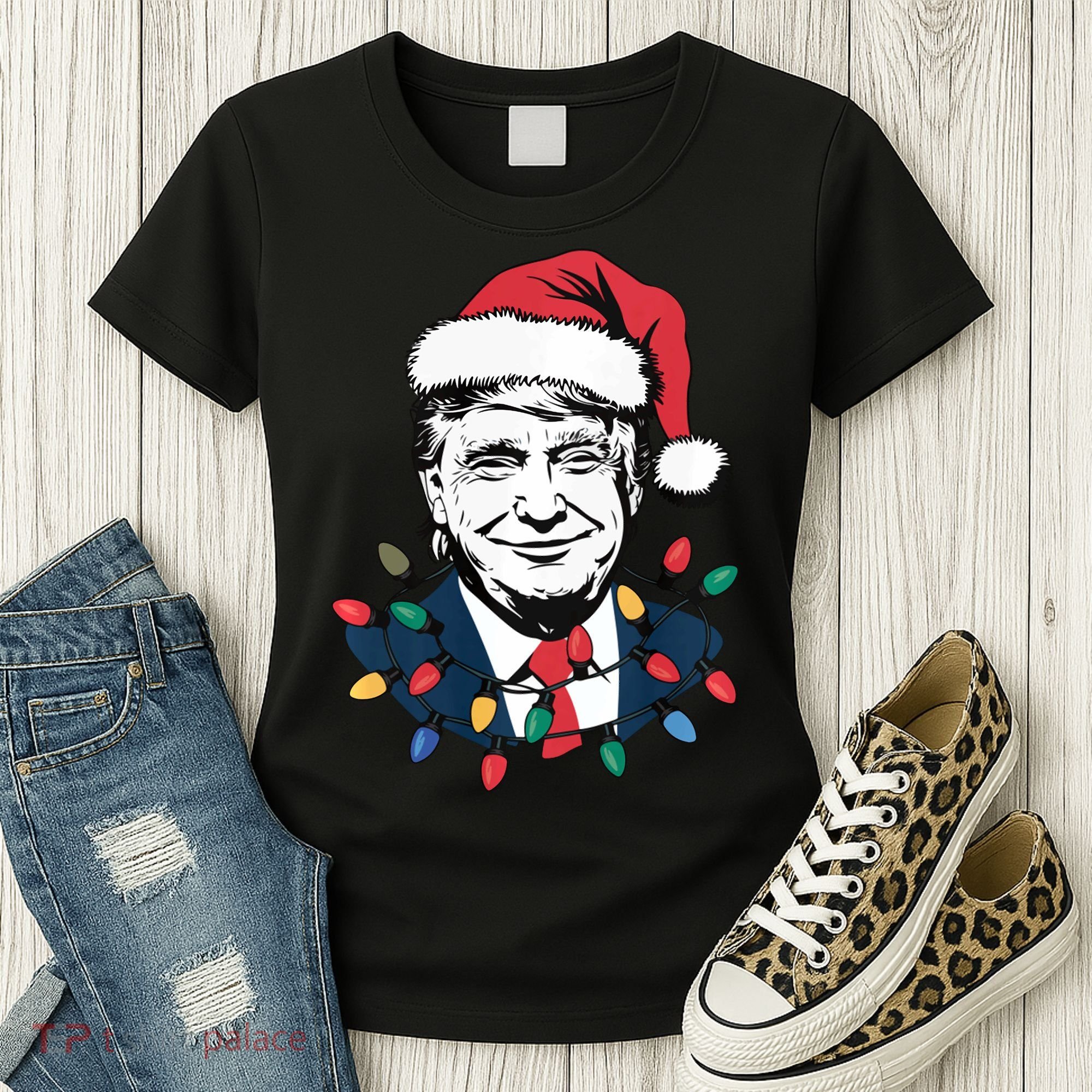 Christmas Maga Christmas Trump Funny Women's T-Shirt
