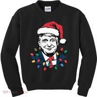 Christmas Maga Christmas Trump Funny Kids Sweatshirt thumb 0