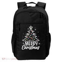 Cute Merry Christmas Tree Outline Backpack thumb 0