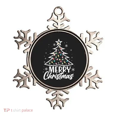 Cute Merry Christmas Tree Outline Ornament