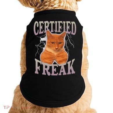 Cat Meme Certified Freak Doggie Tank
