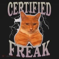 Cat Meme Certified Freak USA-Made Doggie Bandana thumb 2