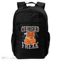 Cat Meme Certified Freak Backpack thumb 0