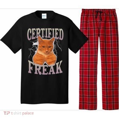 Cat Meme Certified Freak Pajama Set