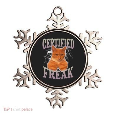 Cat Meme Certified Freak Ornament