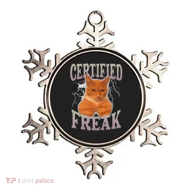 Cat Meme Certified Freak Ornament