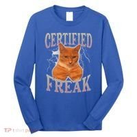 Cat Meme Certified Freak Long Sleeve Shirt thumb 0