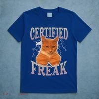 Cat Meme Certified Freak T-Shirt thumb 5