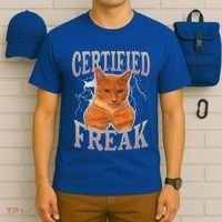 Cat Meme Certified Freak T-Shirt thumb 6