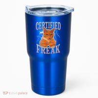 Cat Meme Certified Freak Tumbler thumb 0