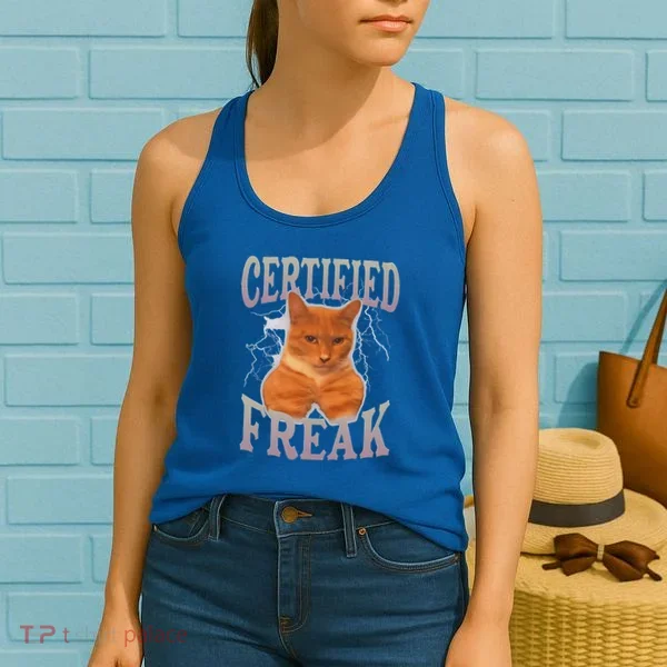 Cat Meme Certified Freak Women's Tank Top