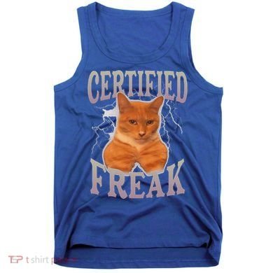 Cat Meme Certified Freak Tank Top