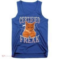 Cat Meme Certified Freak Tank Top thumb 0