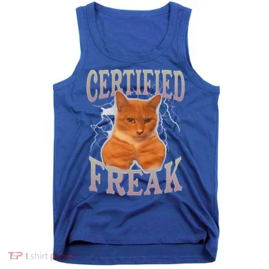 Cat Meme Certified Freak Tank Top