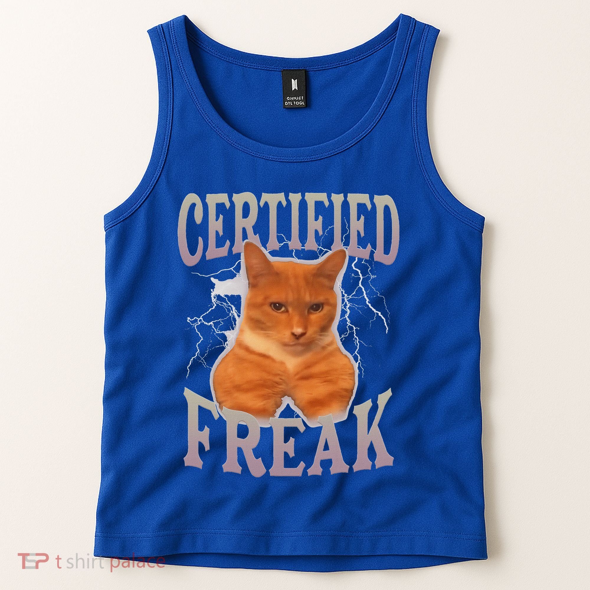 Cat Meme Certified Freak Tank Top