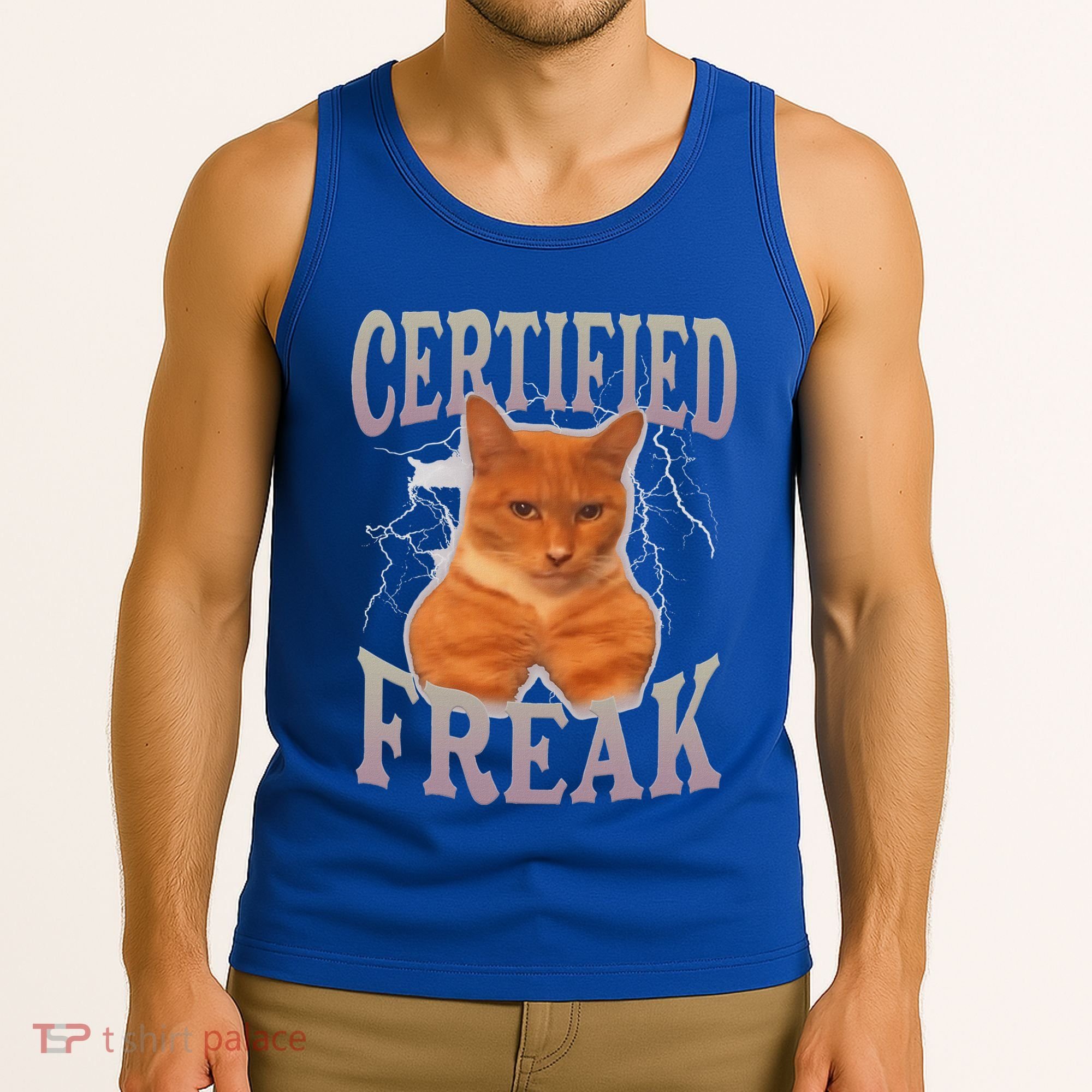 Cat Meme Certified Freak Tank Top
